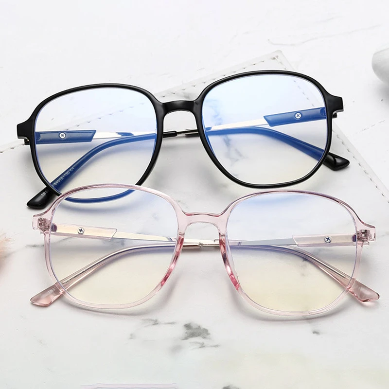 Fashion All-Match Plastic Glasses Frame Full Rim Eyewear Unisex  Myopia Spectacles with Spring Hinges New Arrival Anti Blue Ray