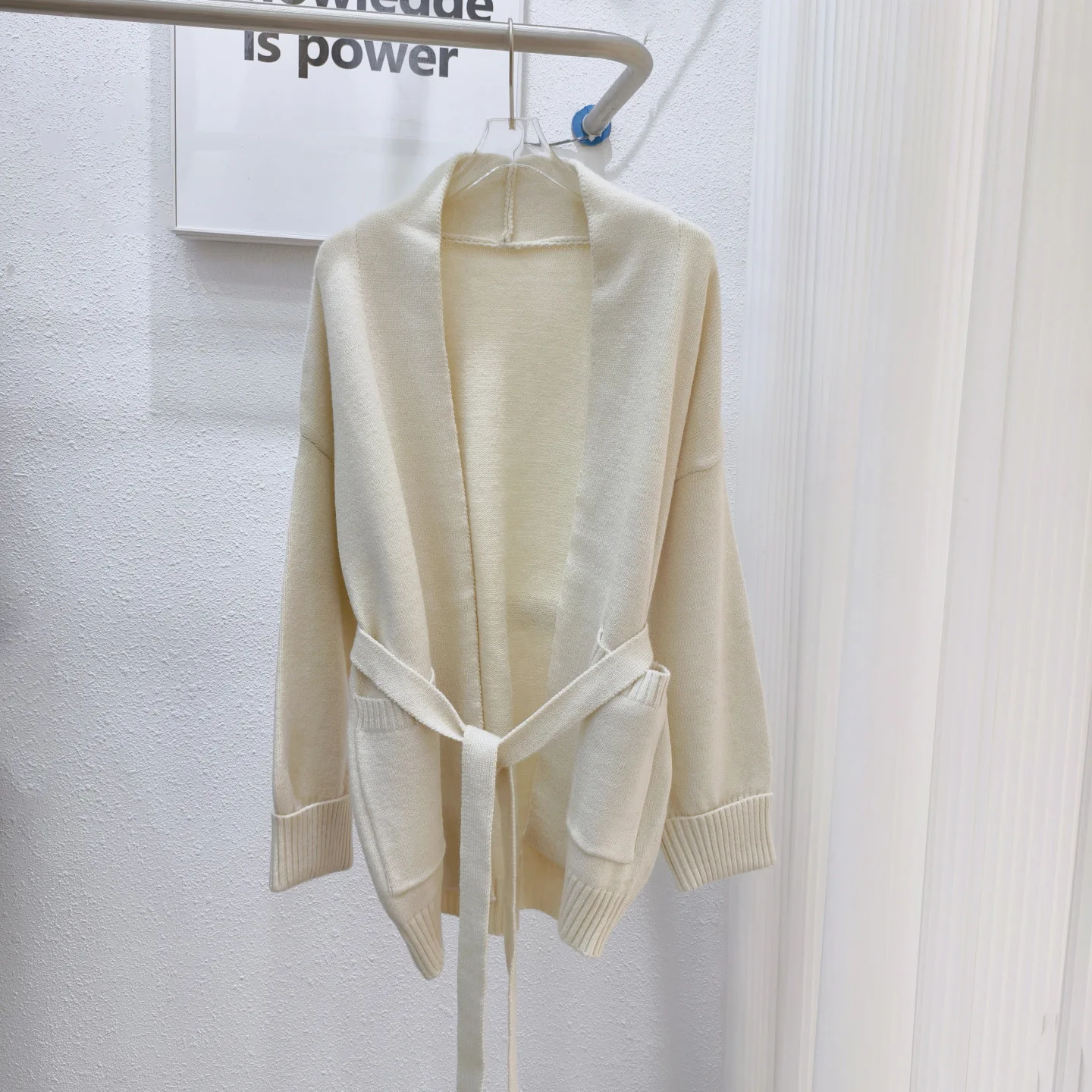 

Elegant Belt Lace Up Knitted Jacket Coat Women Autumn Winter Fashion Long Sleeve Cardigan Jackets New Lady Streetwear Outerwears