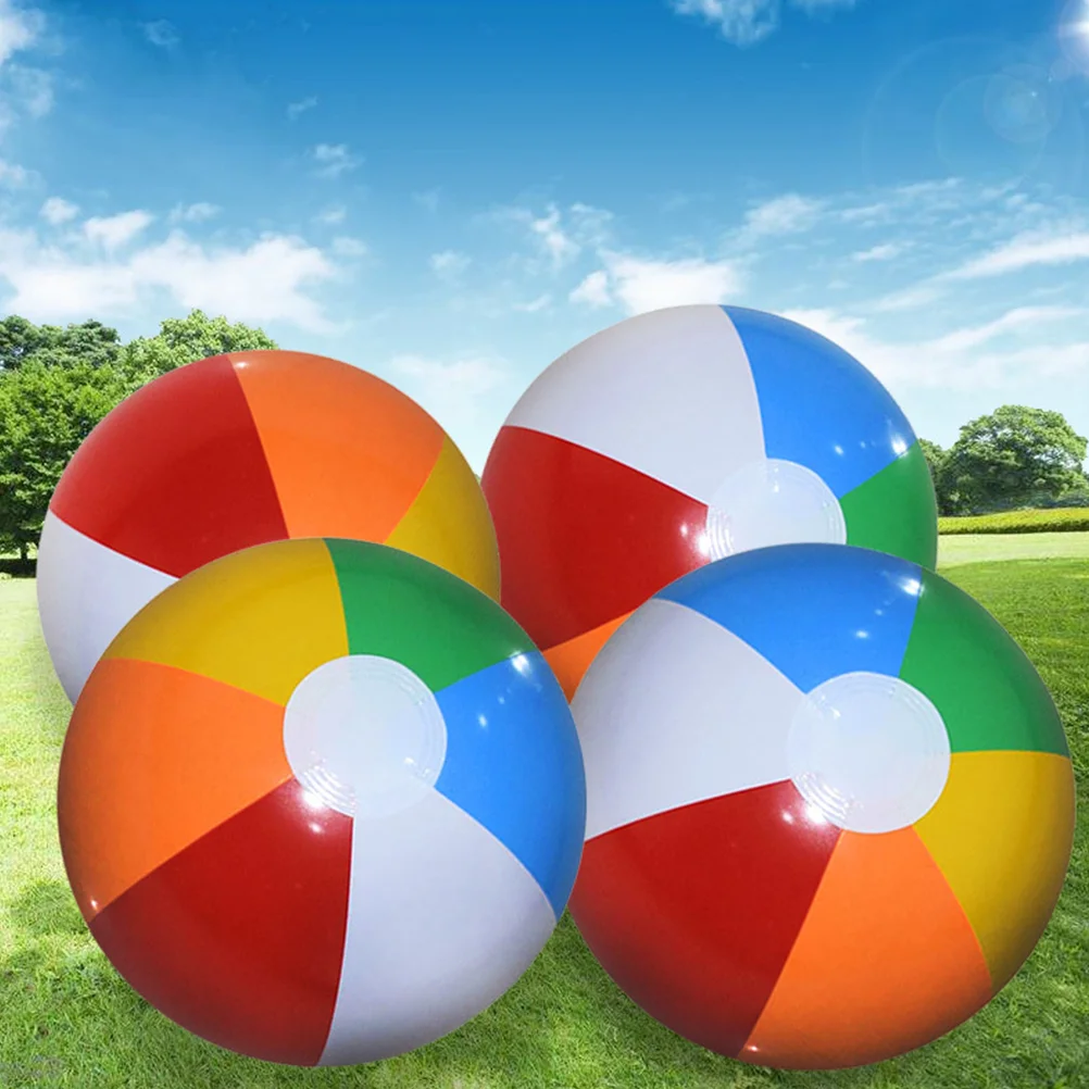 Palline gonfiabili in PVC da 12 pezzi, piscina da spiaggia, palla da gioco, giocattolo, forniture da esterno per pallina da spiaggia estiva in PVC