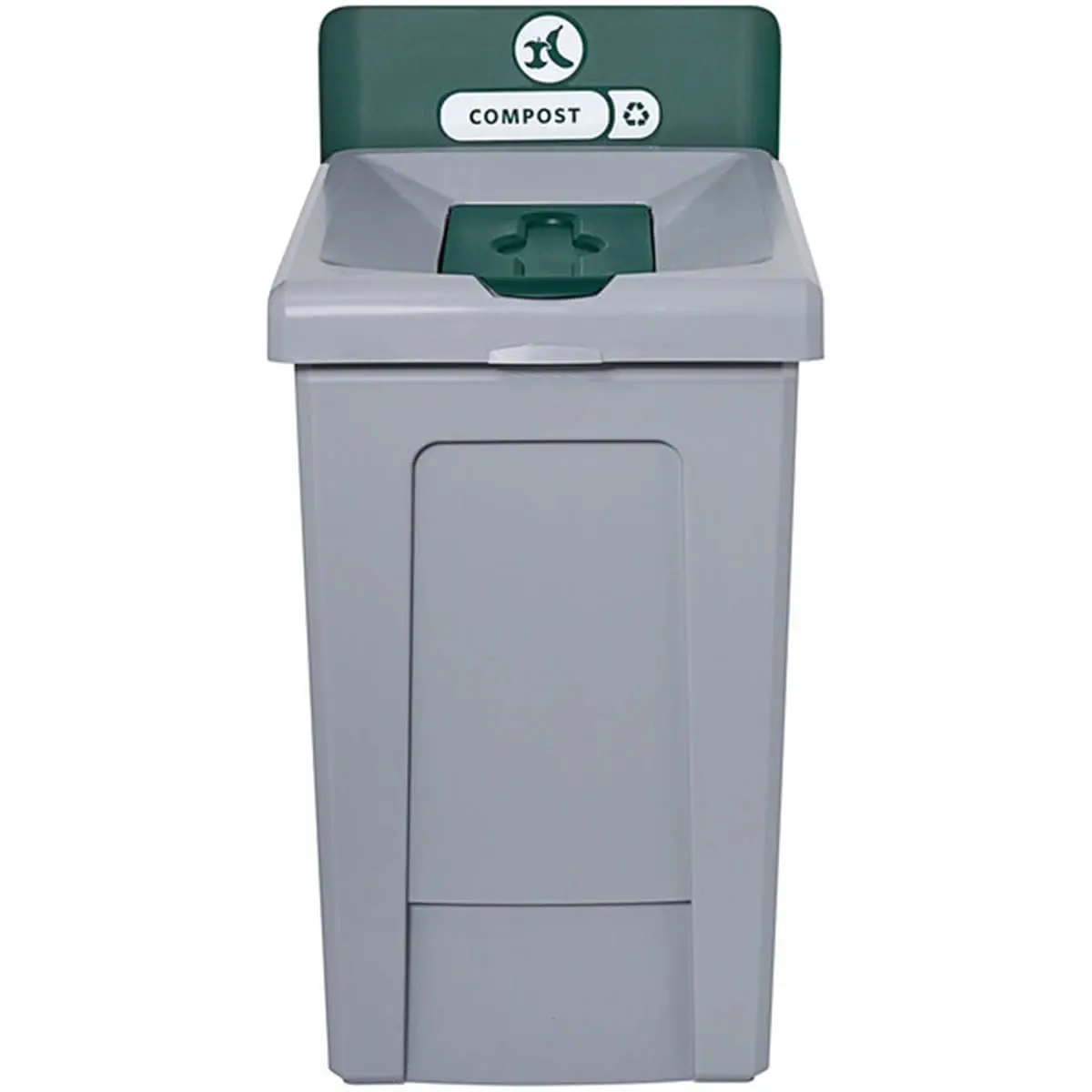 Elegant Design, 33 Gallon Compost Recycling Station with Lid, Recycle Bin, Exterior Trash Can, Recycling Station Kit, Heavy Duty