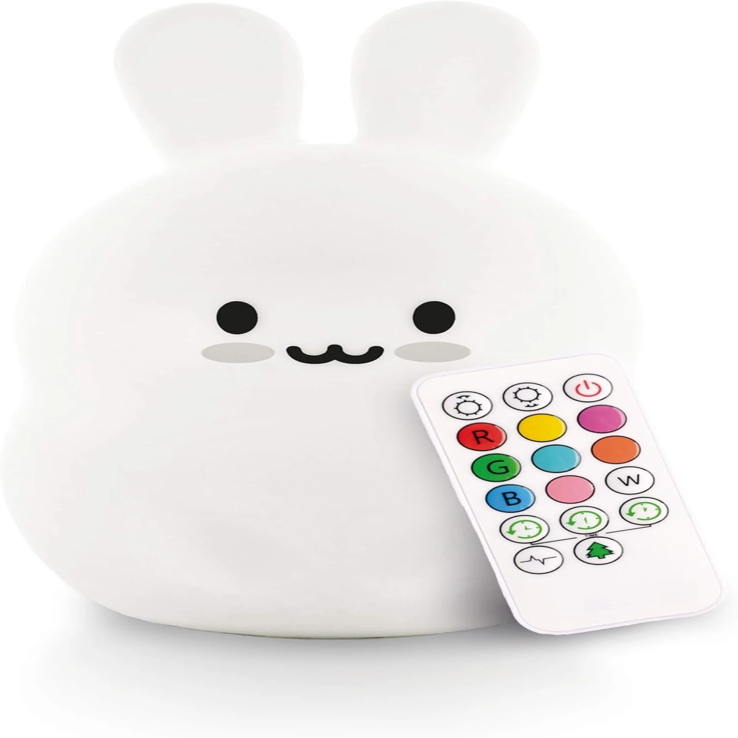 Soft, Adorable, Lovely Animal Night Lights - Charming, Cute, Kawaii Squishy Silicone Night Light for Bedroom and Nursery. Perfec image 2
