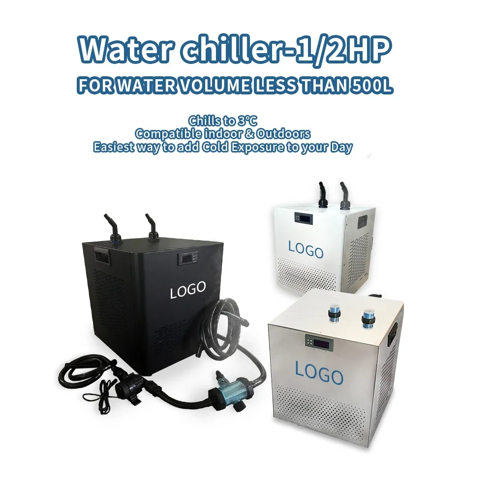 110V/60HZ 1/2 HP Water Chiller Machine Cooling Water Cool System Chilling Equipment Minumun Cool Temperature 36F