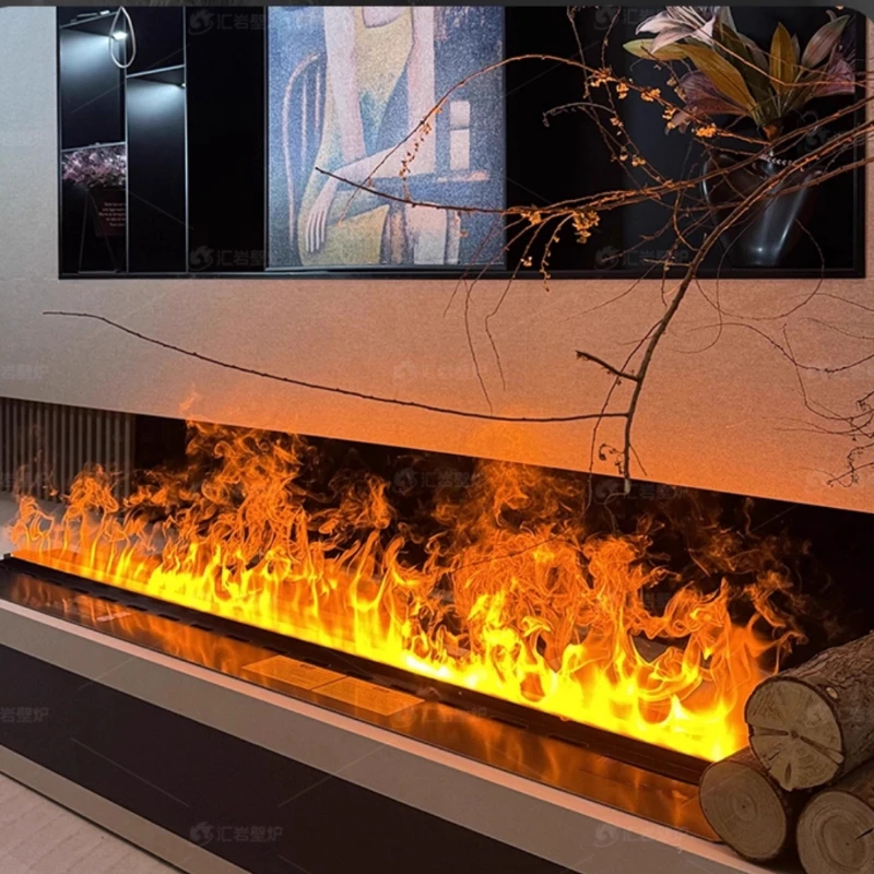 أثاث وحدة التحكم بالتلفزيون الحديثة، حامل غرفة المعيشة، مركز الترفيه، مدفأة كهربائية عائمة، أثاث Magalu Loja الرسمي #6