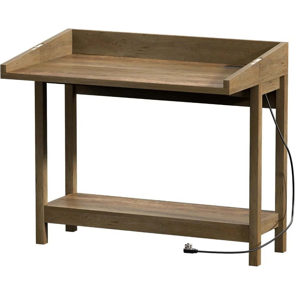 

Expandable Console Table with Outlet, Sofa Table with Charging Station, Foldable Entry Table,Hallway Table, Couch Table Behind S