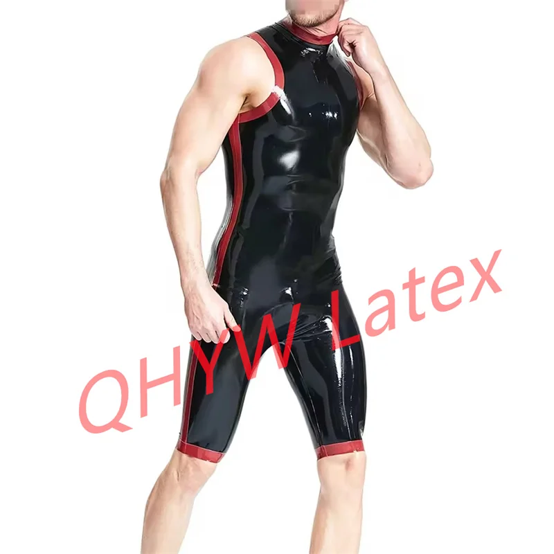 Combinaison Catsuit en caoutchouc pour hommes, Sexy, Style fourreau, body, combinaison faite à la main, Costumes