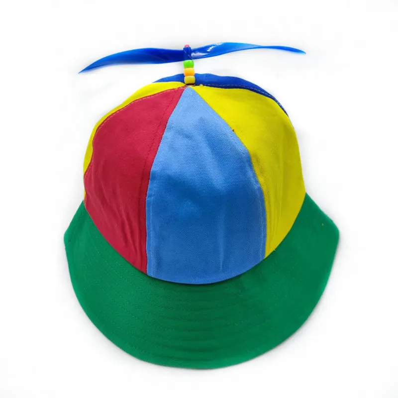 20 Colors Size S&L Men Women Baseball Caps Funny Propeller Rainbow Helicopter Top Hat  Y2K