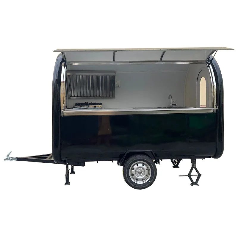 KN-280B Customzied Moblie Hot Dog Food Trailer Cart With Free Shipping By Sea