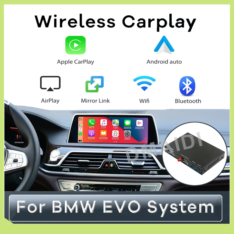 

Wireless CarPlay connection decoder Box For BMW EVO ID5 ID6 System 2017 - 2019