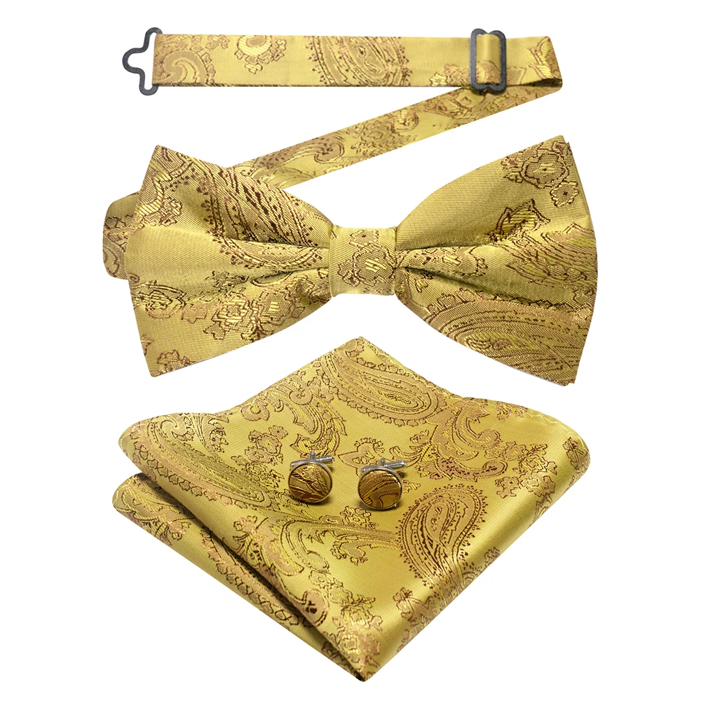 East epische neue Mode blau grün Paisley Fliege Set für Männer weiche Taschentuch Qualität Manschetten knopf Herren Accessoire Hochzeits geschenk – Detail 25