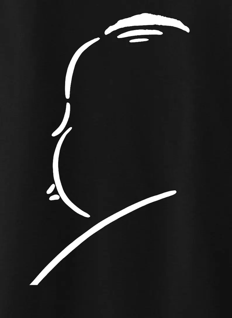 Alfred Hitchcock Silhouette Horror Film T-Shirt