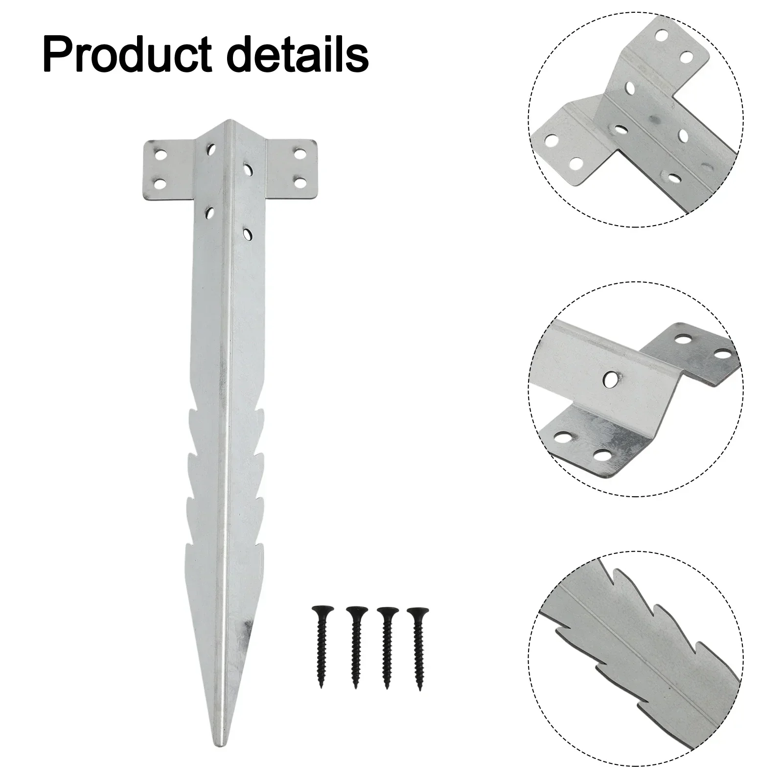 

Railway Sleeper Brackets For Garden Raised Beds & Pathway Heavy-duty Sleeper Stakes Railway Sleeper For Securing Wooden Flower