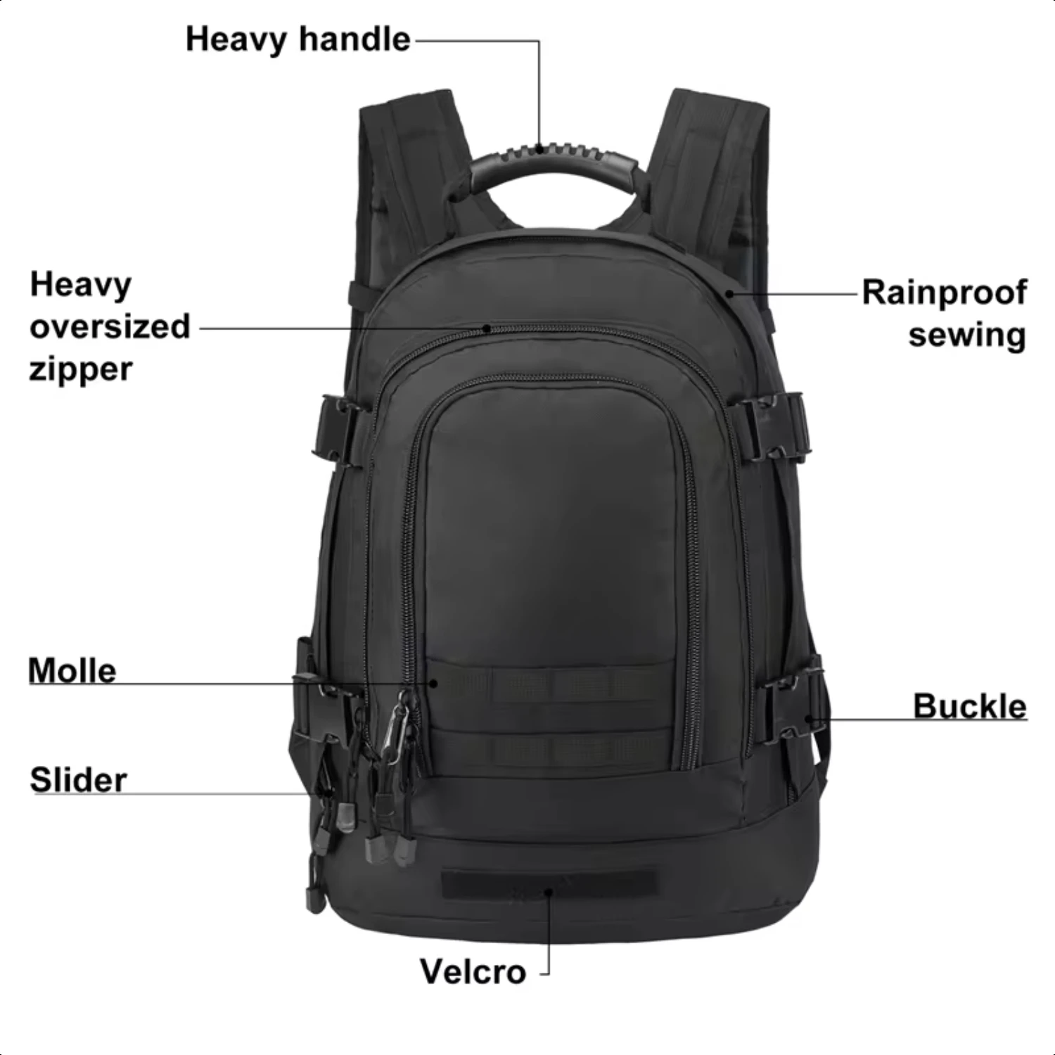 60L Men  Military Tactical Backpack 3P Softback Outdoor Hiking Camping Rucksack Hunting Camping Travel