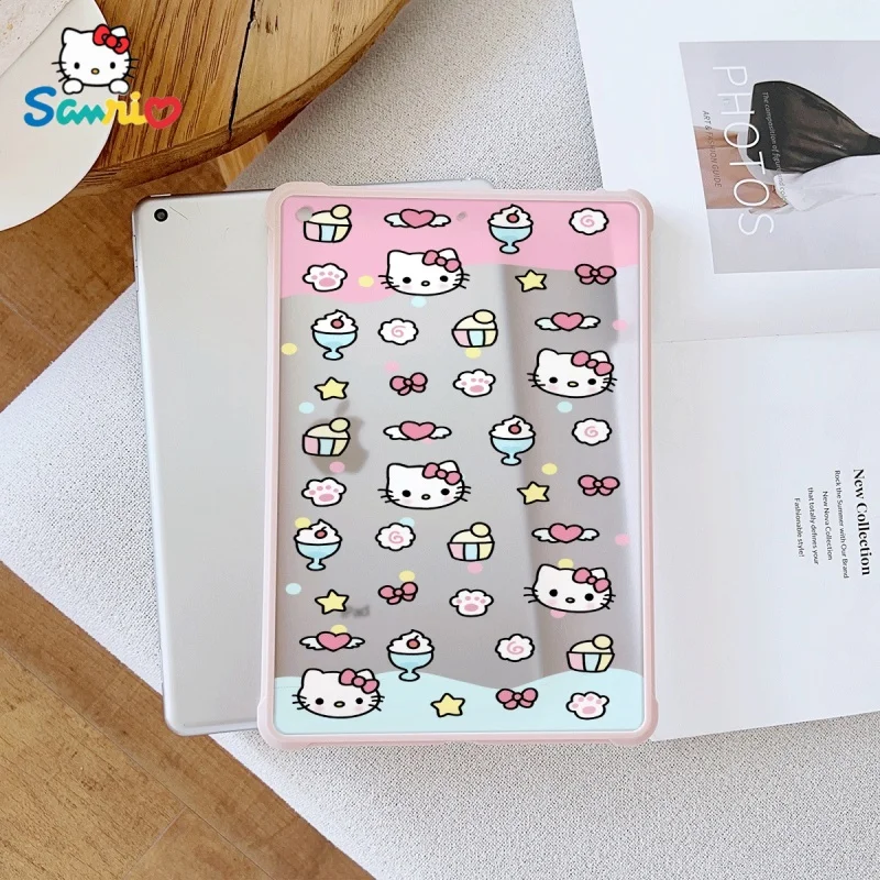 

Розовый чехол Sanrio Cute Hello Kitty подходит для ipad Pro 6/M4, Air3/5, Mini 6, iPad 6/10, 8,3/9,7/10,5/12,9/10,9/11 дюймов