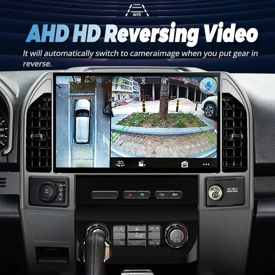 For Ford Raptor F150 2015-2019 14.6" Android Car Radio Carplay Stereo Auto Audio Screen Multimedia Video Player GPS Navigation