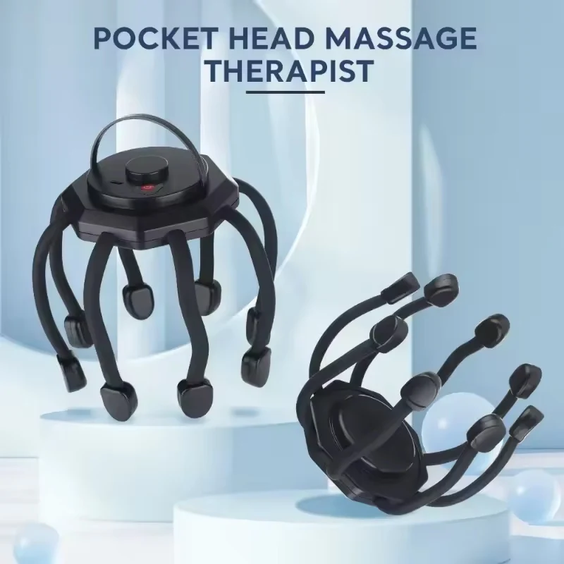 

Head Massager Electric Octopus Claw Anti Stress Hair Massage Rechargable Bluetooth Therapy Device Head Scratcher Scalp Massager