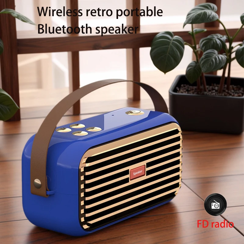 

outdoor bluetooth wireless speakers fm radio portable smart multifunction TF card noise cancelling party retro bluetooth speaker