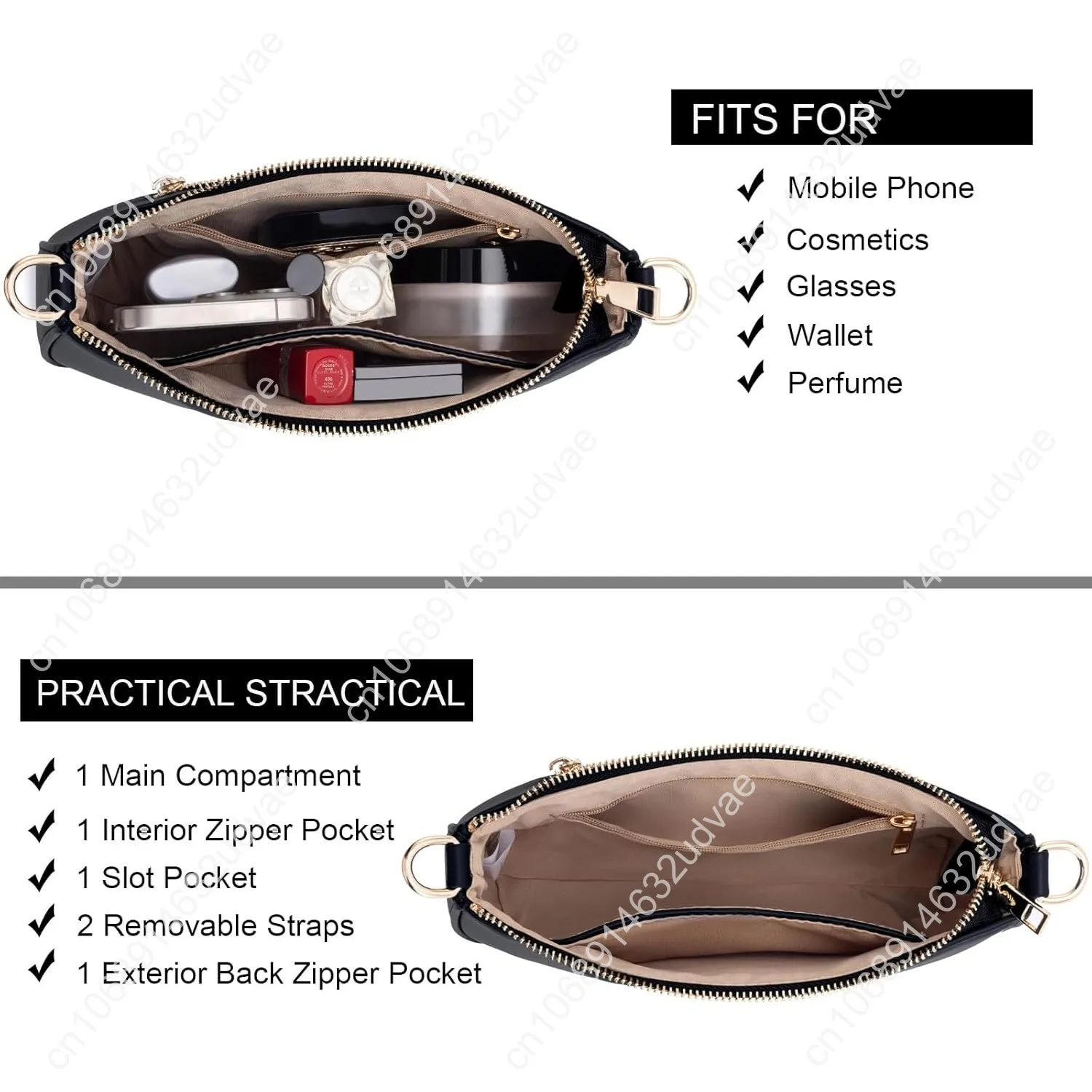 NIUEIMEE ZHOU Shoulder Bag for Women Retro Vegan Leather Classic Tote HandBags Purses with Zipper Closure