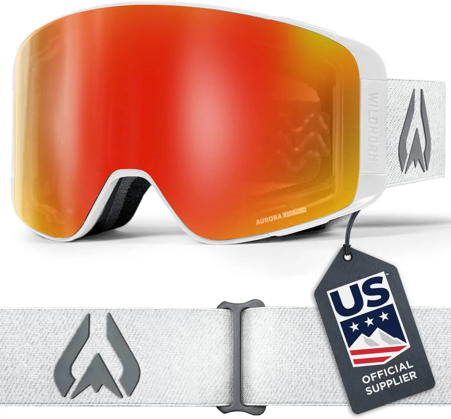 Wildhorn Pipeline Ski Goggles Men Women OTG Anti-FogScratch Snowboard Goggles-US Ski Team Official Supplier-100% UV Swap Lens