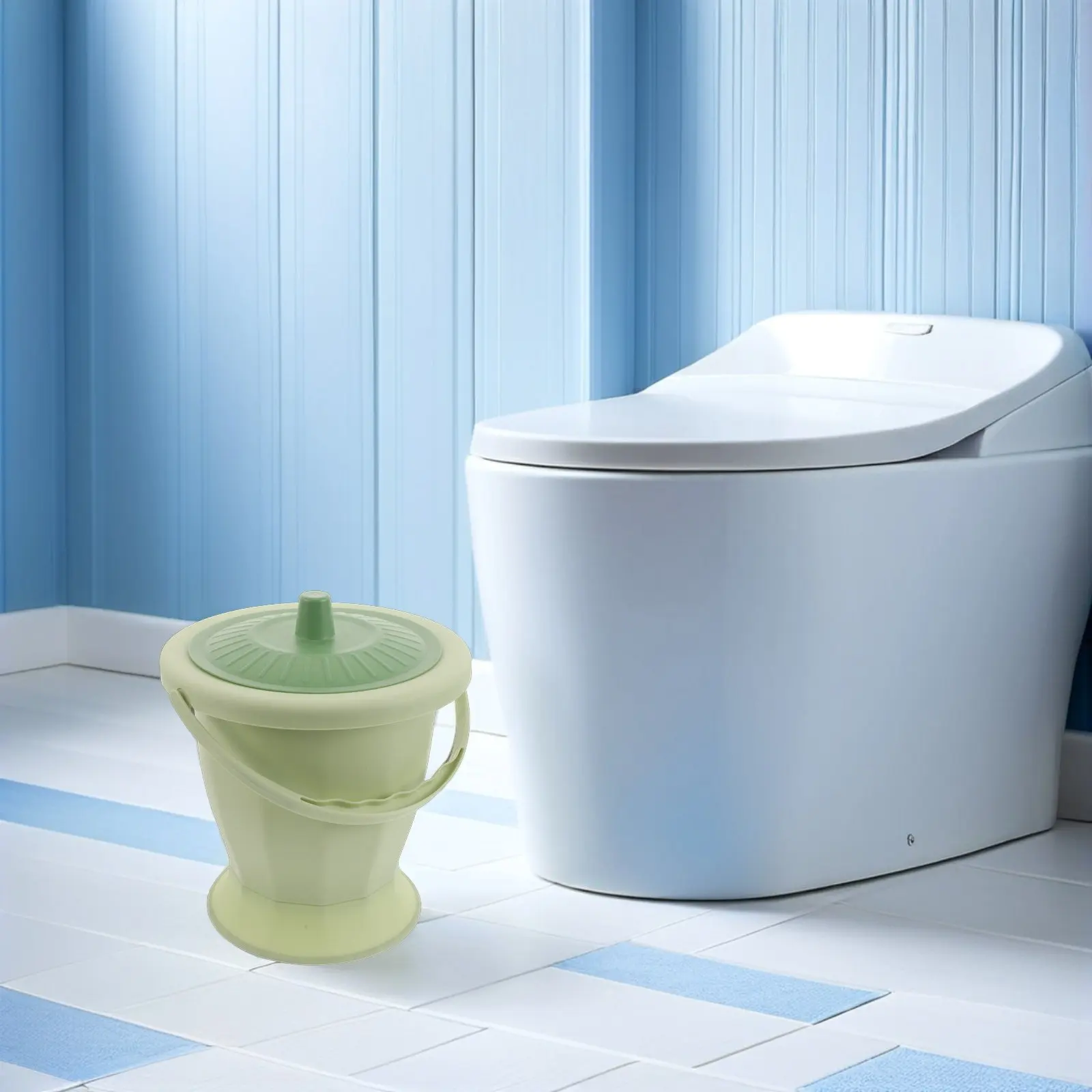 Portable Toilet Heavy Duty Compact Travel Camping Toilet Outdoor Emergency Use Foldable Commode for Car Rv Boat