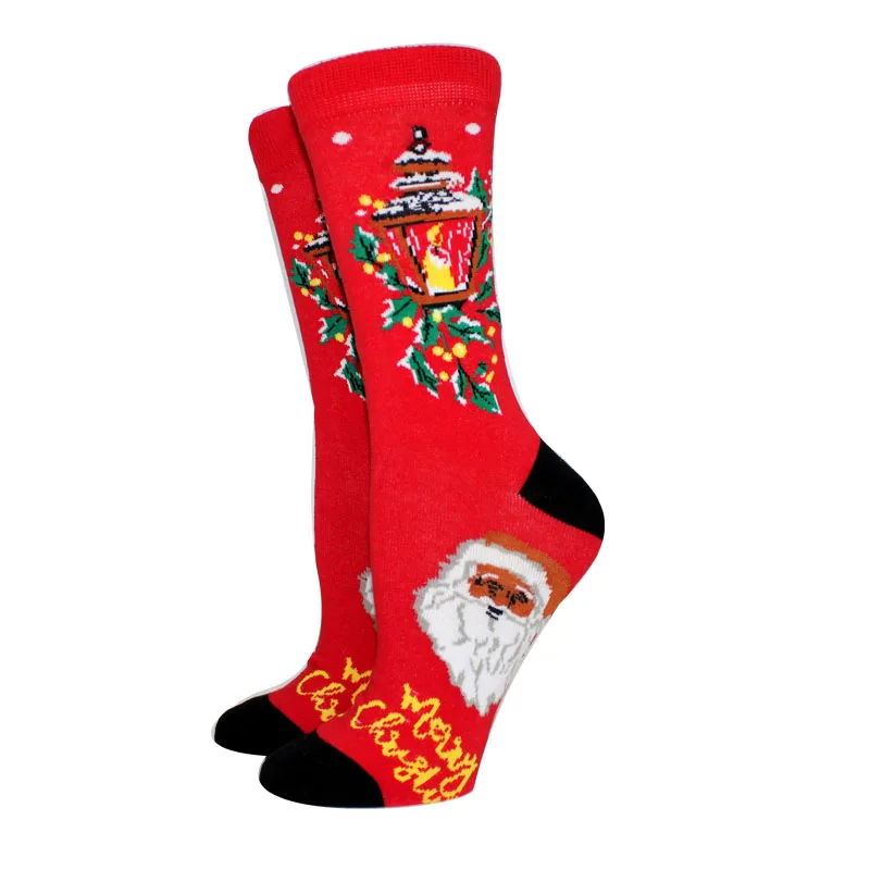 New Arrival Winter Christmas Socks Women socks Cotton Long Casual Men\'s Socks Santa Claus Christmas Gift Creative Socks 37-45