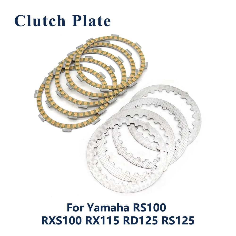 

For Yamaha RS100 RXS100 RX115 RD125 RS125 IY8 Europe Motorcycle Clutch Friction Disc Clutch Steel Plate Kit Accessories