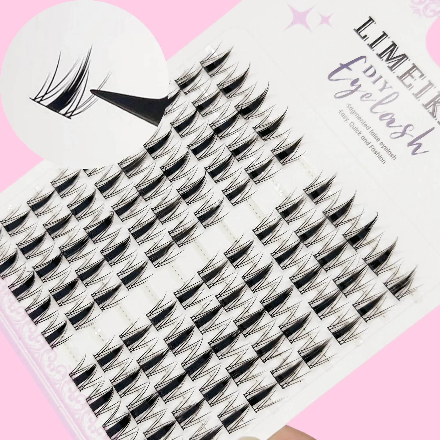 Wild Rabbit Natural False Eyelashes Feature a Single-Strand Design, Easy to Use, with a Natural Curl and Cartoon-Style Look That
