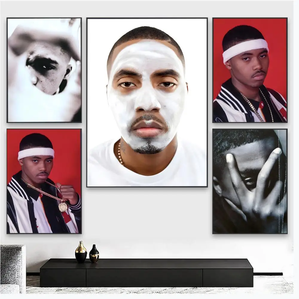 N-Nas RAPPER SINGER Poster Wall Art Poster Pictures, Aesthetic Home Decor For Living Room Bedroom Office