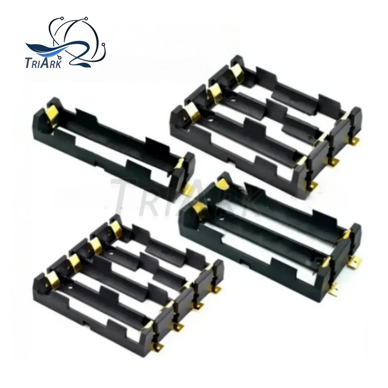 

1PCS/Lot 1x2x3x4x18650 smt battery holder storage box battery container power bank with bronze pins rechargeable SMT DIY