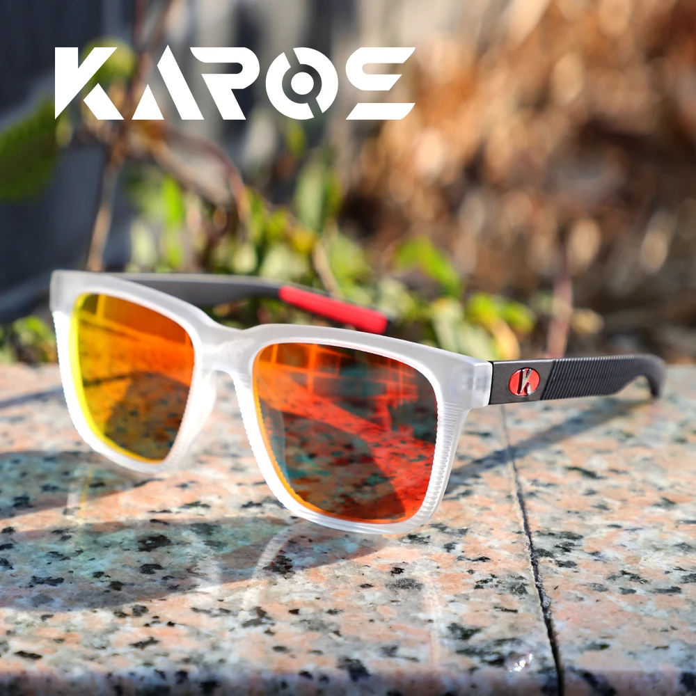 

KAROS Brand Polarized Fishing Running Men Sunglasses UV400 HD Vision Cycling Windproof Fashion Goggles TAC Lens UV400