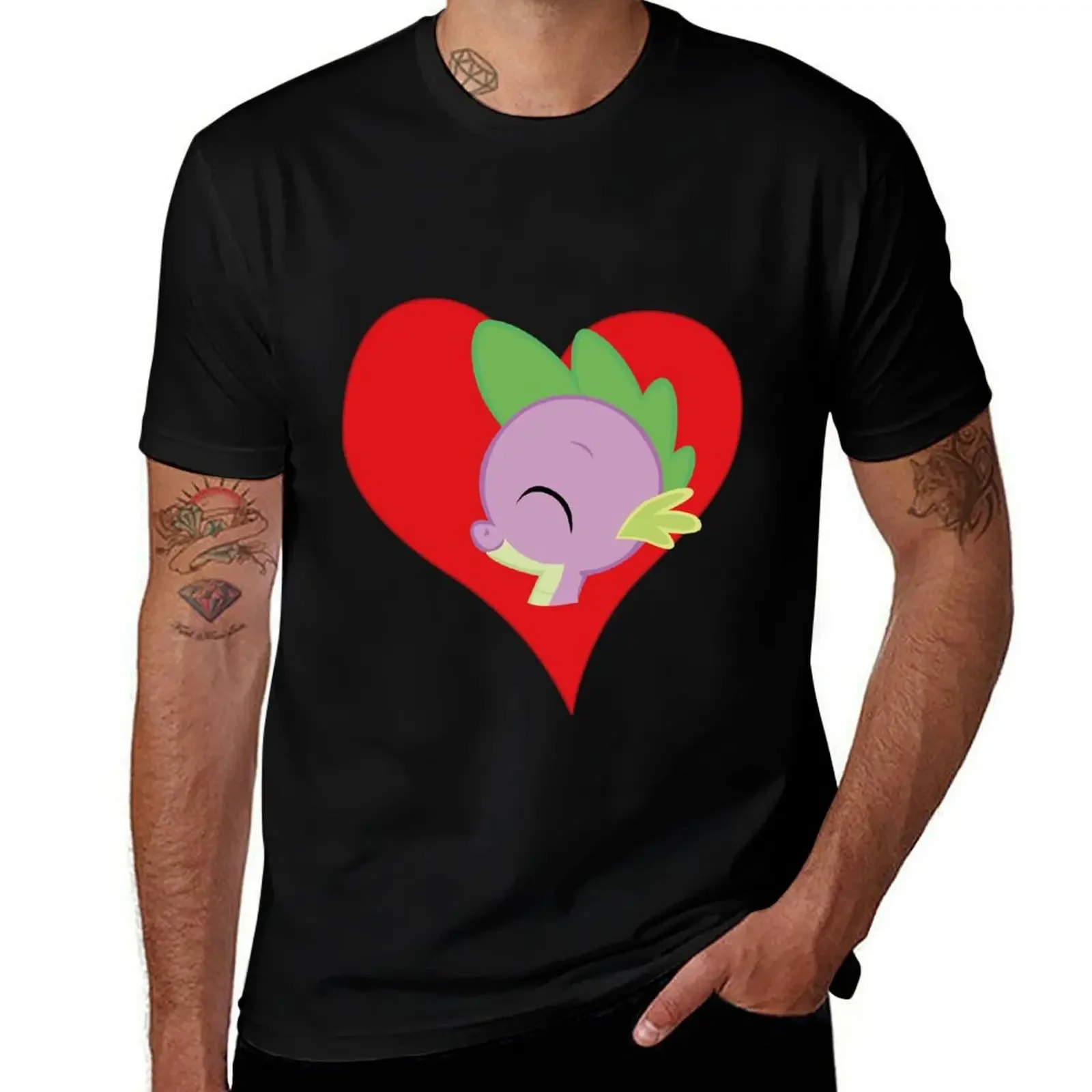 I have a crush on... Spike T-Shirt quick drying affliction shirts blacks valentines clothes mens clothes