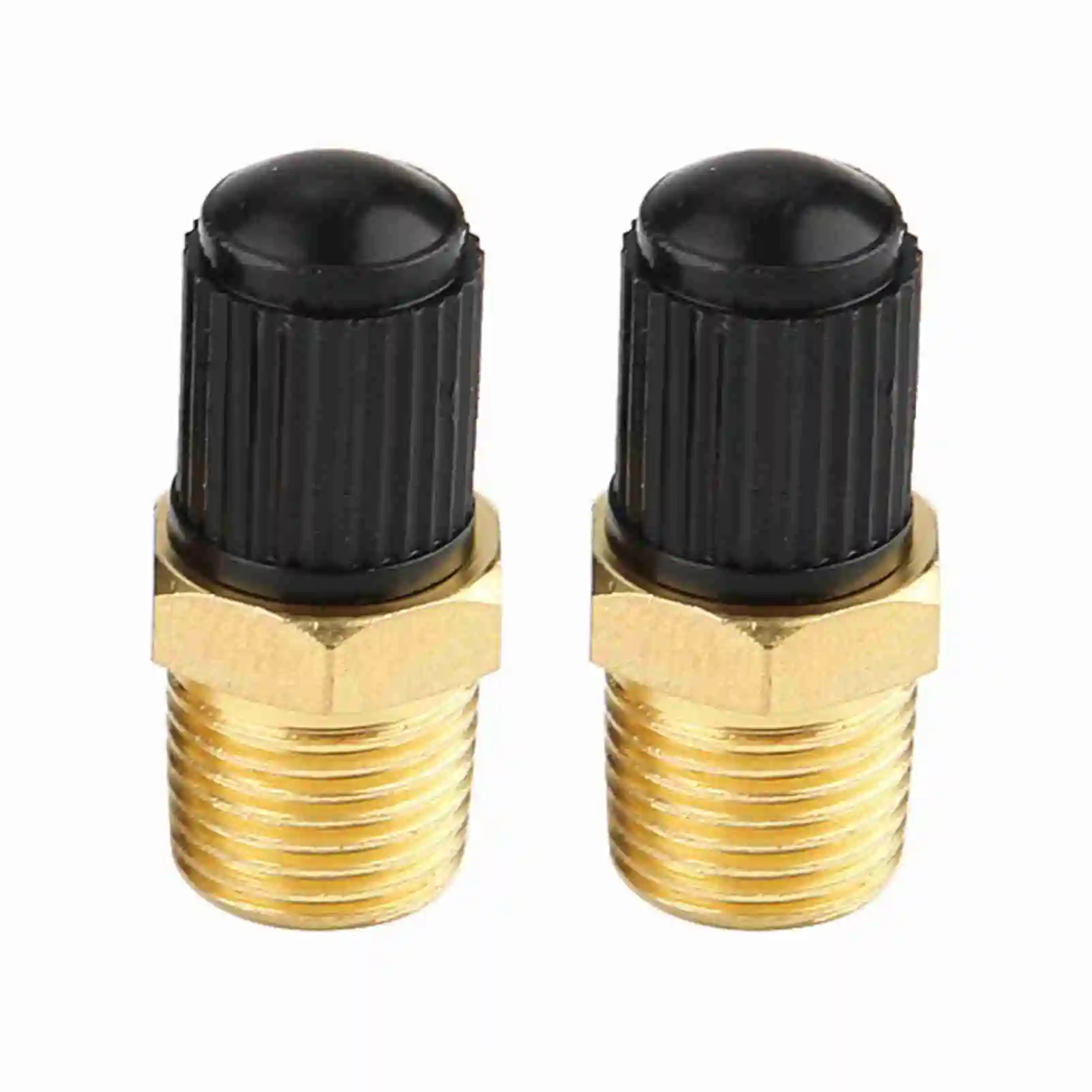 

2Pcs NPT 1/8" Solid Brass Air Compressor Tank Fill Valve Hexagonal Valves & Parts Car Accessories 200psig Max 300psig