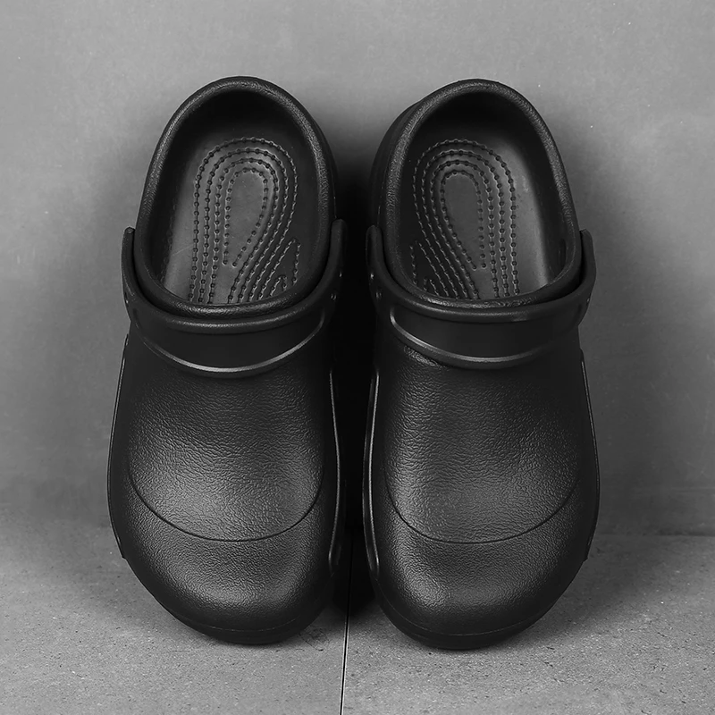 Safety Shoes Anti Slip and Oil Resistant Slip-on Shoes Chef Shoes for Men Wet Place Hospitals/Kitchens/Bathrooms Shoes SRC Shoes