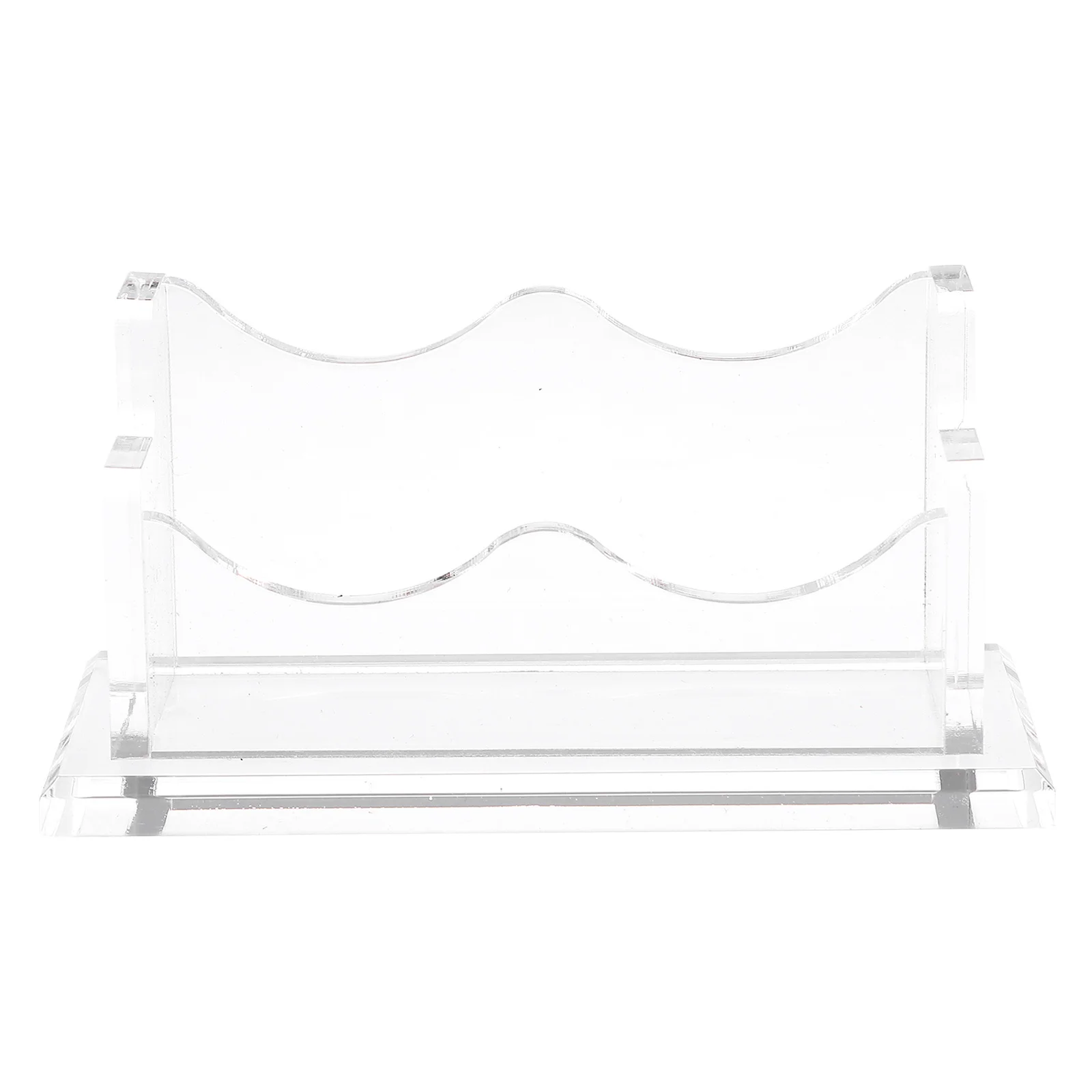 ที่วางนามบัตรสำนักงาน อะคริลิคใส แข็งแรง ป้องกันรอยขีดข่วน ใช้บนโต๊ะทำงาน