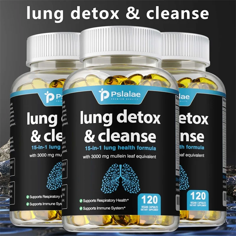 Lung  Detox & Cleanse Capsules - Supports Respiratory Health, Promotes Lung Cleansing and Detoxification, and Enhances Immunity