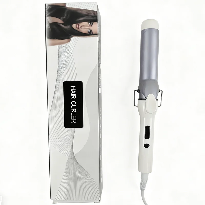 مكواة تجعيد دلو محمولة، مكواة تجعيد منزلية للسيدات، مكواة، مشط تجعيد دوار من السيراميك، أداة تشكيل حديد مسطحة