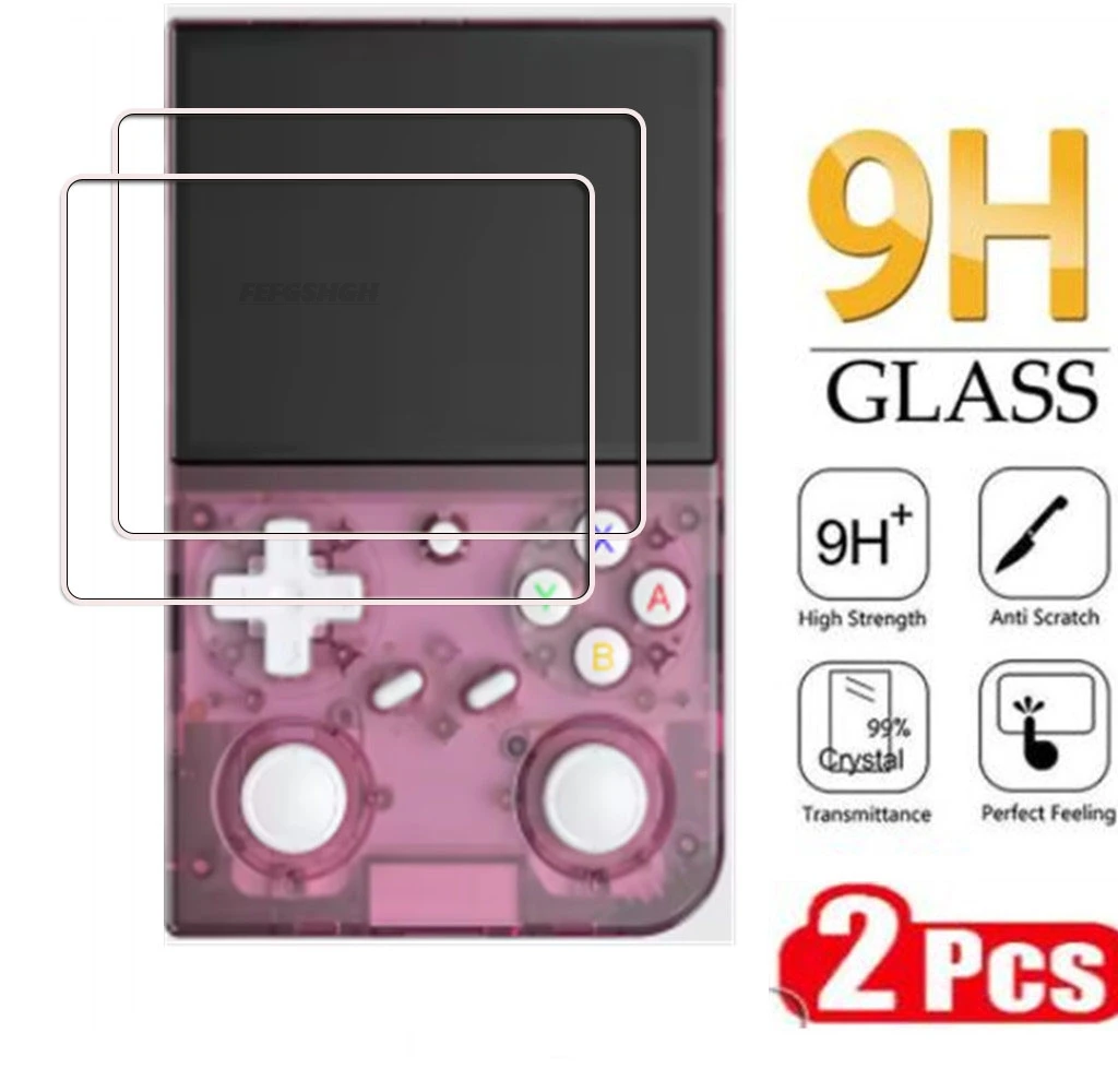 2PCS Tempered Glass FOR BATLEXP G350 Handheld Game Console Protective Film ON  BATLEXP G350 Screen Protector Cover