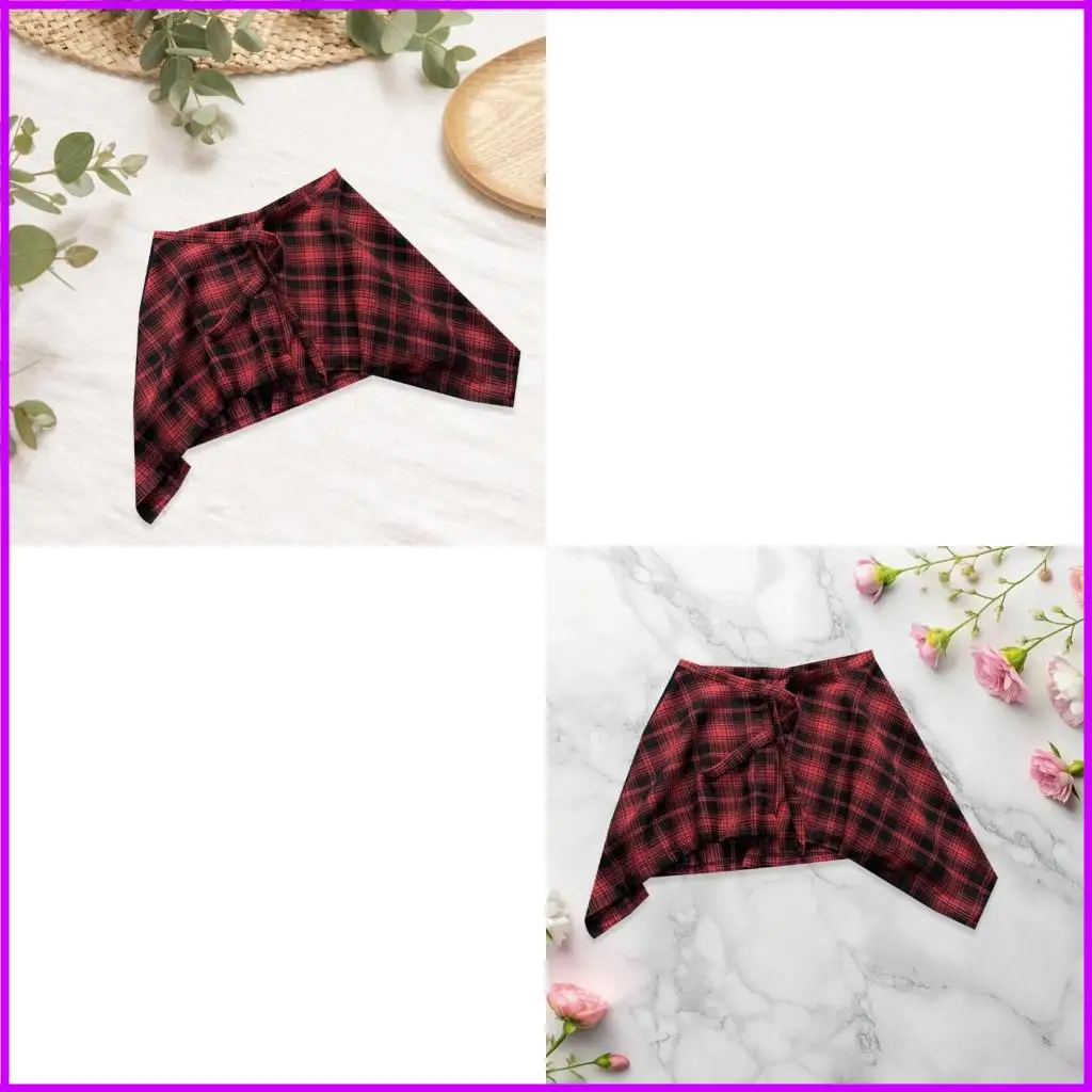 

Simple Pieces Skirt With Stylish Tie Hip Scarf Overskirt Shirt Extender