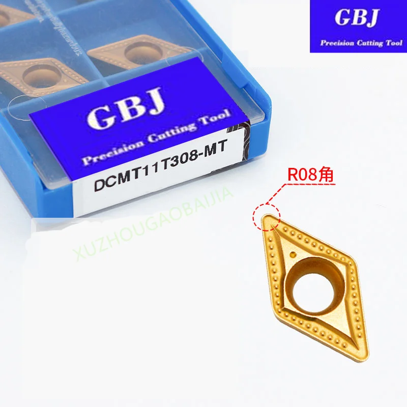 GBJ-CNC 10PCS DCMT11T304-MT DCMT11T308-MT GBJ251 DCMT32.51 2 Carbide turning insert High quality