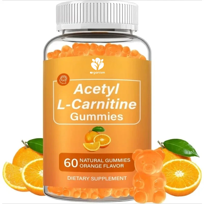 

Acetyl L-Carnitine Gummies for Energy & Brain Function Support – Vegan, Non-GMO, 60 Count