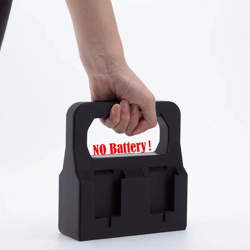 4x battery basket holder for BAUER 20V series battery carrying rack carrying rack with storage compartment（NO Battery）