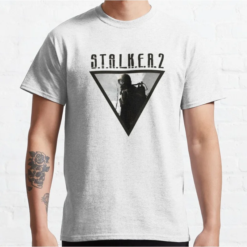 

Retro PC game Stalker Shadow Of Chernobyl graphic t shirts horror video game 100% cotton S-6XL large size Adult tops
