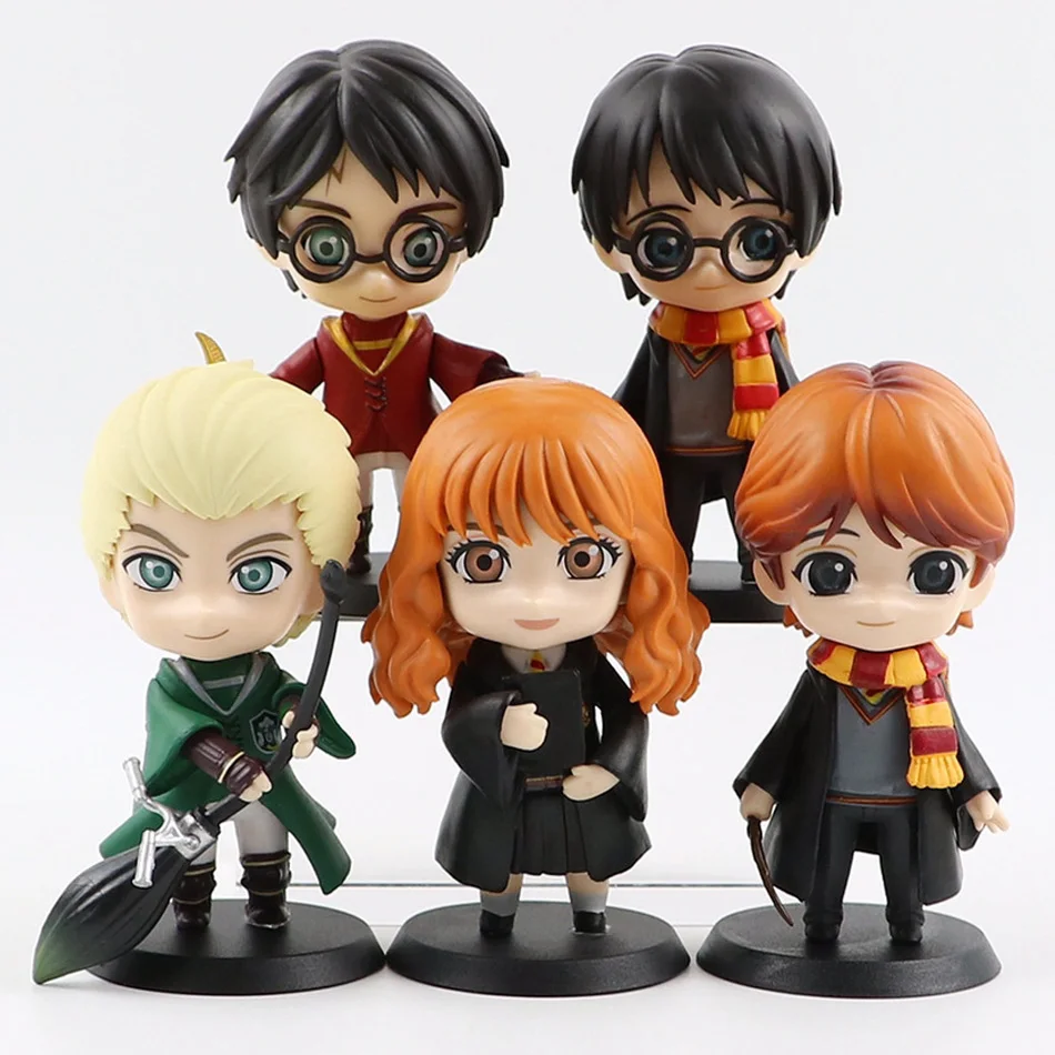 3-10pcs/set harry Potter Figure Anime doll Hermione Granger Ron Weasley Action PVC Model Gifts Collectible Figurines for Kids