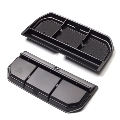 Bandeja organizadora para salpicadero Ford F150 2023 2024, caja de almacenamiento con reposabrazos con almohadilla de goma Compatible con accesorios F150 2021 2022