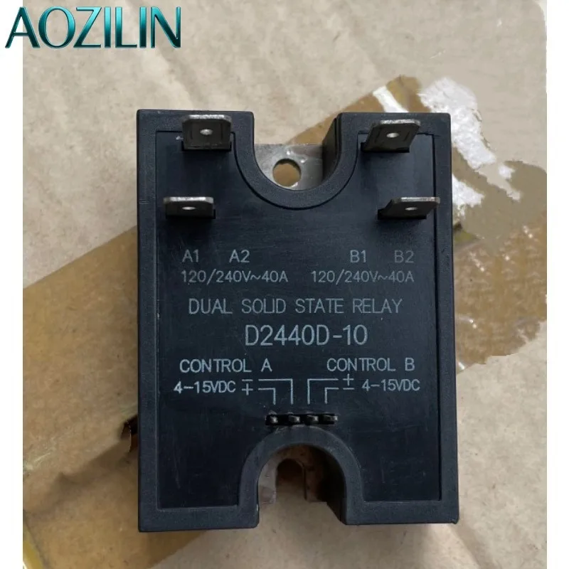 AOZILIN New Dual Channel SSR D2440D-10 D2440DE D2425D SSRD-240D40 Solid State Relay DC-AC 25A 40A 240V