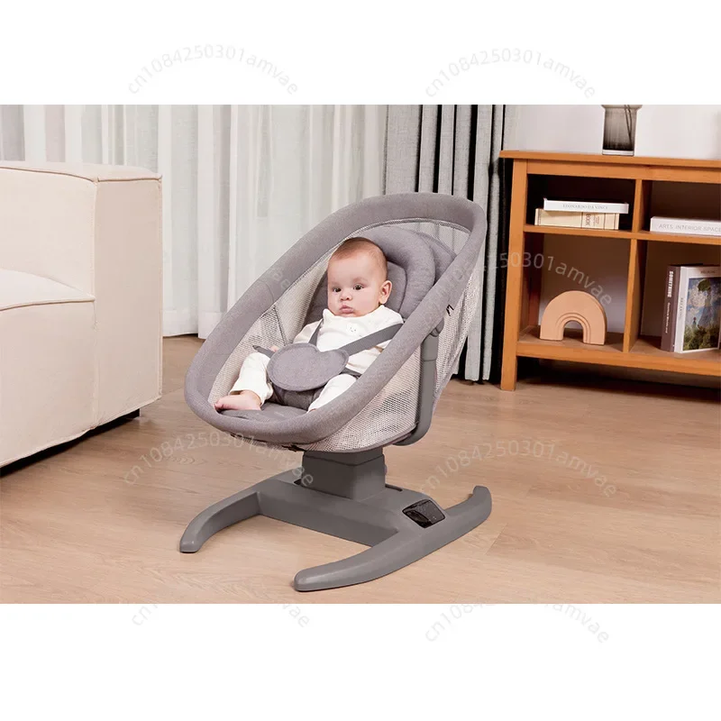 

Детская кроватка-качалка с несколькими режимами, регулируемым углом наклона спинки, электрическая качалка для новорожденных, успокаивающая кроватка-качалка