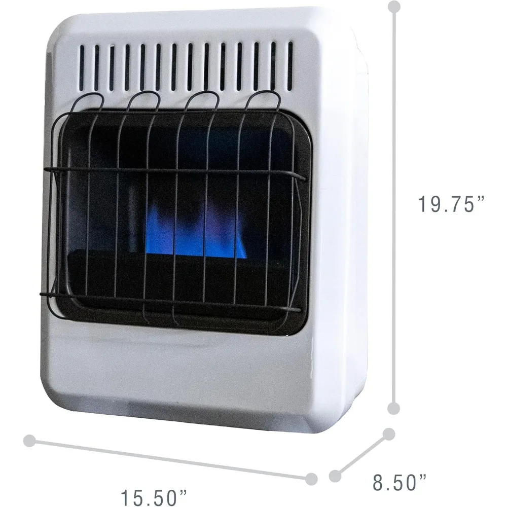 10,000 BTU Vent Free Dual Fuel Blue Flame Heater