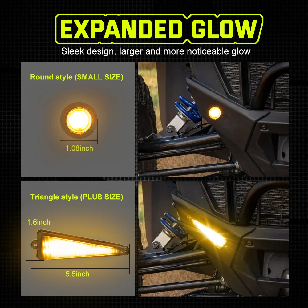 Para Can-Am Maverick Max STD XMR XRS DPS UTV bocina de señal de giro Kit legal de calle con barra antivuelco montaje en jaula UTV luz LED de techo Interior