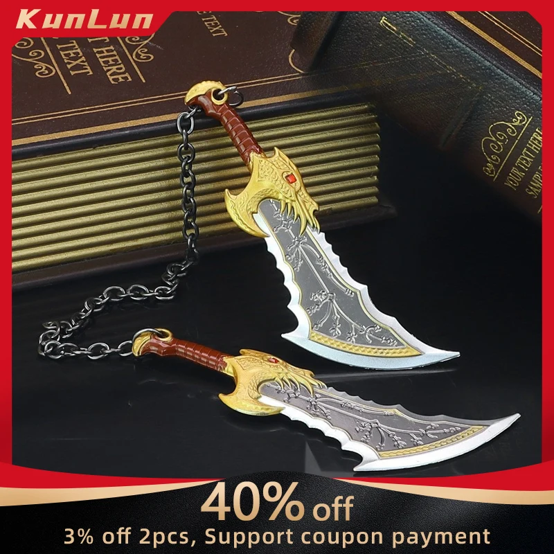 15 ซม.God of War เกมอุปกรณ์ต่อพ่วงใบมีด Chaos โลหะหัตถกรรมอาวุธรุ่นสะสมโต๊ะเครื่องประดับสร้างสรรค์ของขวัญวันเกิดของเล่น