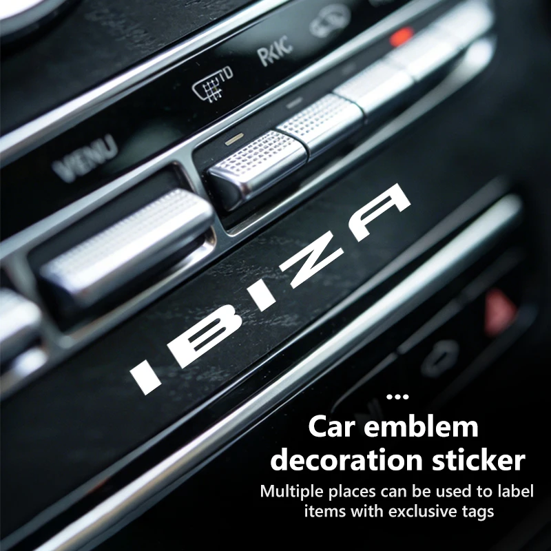 Car Logo Emblem Rear Trunk Stickers Badge Accessories For Seat Leon Ibiza Toledo Mk3 Mk2 FR Cupra Formentor Alhambra