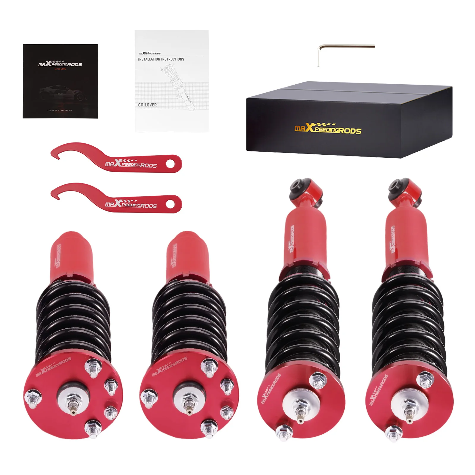 

Койловеры MaXpeedingrods с 24-позиционной регулировкой для Honda Accord 1998-2003 и Acura TL 99-03 CL